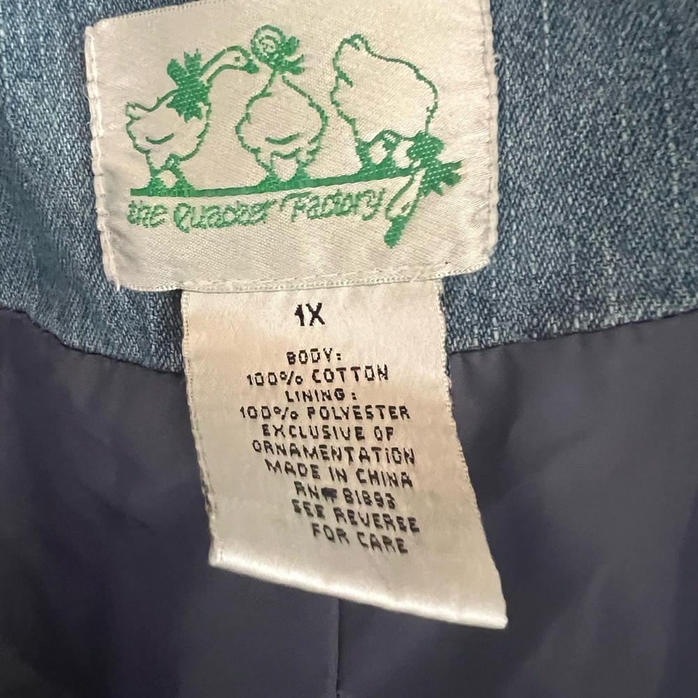 The Quacker Factory Denim Rhinestone Jacket - Picture 7 of 15